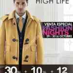 Venta Nocturna High Life Fashion Nights: hasta 30% de descuento + 10% adicional + 12 meses sin intereses