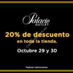 En Palacio Outlet 20% de descuento en toda la tienda