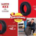 En Elektra llantas Firestone R13 y R14 al 4x3