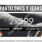 2 pantalones o jeans por $599 en la tienda en línea de Promoda