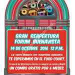 Reinauguración Sixties Burger Forum Buenavista 14 de octubre: combo GRATIS por 6 meses a los primeros 60