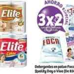 En Soriana 3x2 en papel de baño Elite y en detergentes en polvo