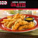 Los domingos en TGI Fridays los niños comen GRATIS