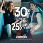 Venta Nocturna Aeropostale: 30% de descuento directo ó 25% y hasta 9 msi