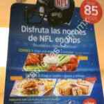 Nuevos combos NFL en Vips a $85 los lunes, jueves y domingo por la noche