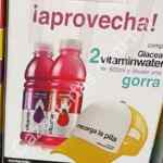 Gorra gratis en la compra de 2 bebidas Vitaminwater