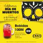Promoción Día de Muertos 100 Montaditos: bebidas 100M a $15