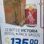 En Modelorama 2 vasos gratis al comprar 12 pack de Victoria