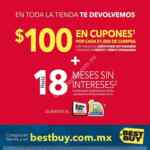 Ofertas Best Buy el Buen Fin 2016: $100 en cupones por cada $1,000 de compra y 18 meses sin intereses + 1 mes de bonificación