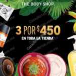 Ofertas Body Shop el Buen Fin 2016: 3 productos por $450 en toda la tienda