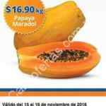 Ofertas Chedraui de frutas y verduras 15 y 16 de noviembre 2016 (pepino, papaya y jitomate con descuento)