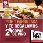 Promoción Parrilla Leonesa El Buen Fin 2016: 2 copas de vino gratis en la compra de una parrillada