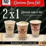 Promoción Gloria Jeans Coffees El Buen Fin 2016: Bebidas frías seleccionadas al 2x1
