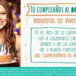 Promoción cumpleañeros 100% natural: Plato fuerte gratis si vas con 3 amigos el mes de tu cumpleaños