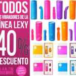 En le tienda en línea Erotika Love Store todos los vibradores de la línea Lexy con 40% de descuento