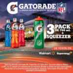 Promoción Gatorade: Squeezer de la NFL gratis en la compra de un 3 pack