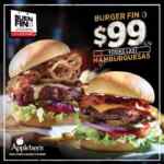 Promoción Applebees El Buen Fin 2016: Todas las hamburguesas a $99 pesos