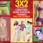 En Suburbia 3x2 en toda la corsetería, ropa interior y pijamas para toda la familia