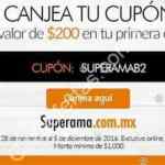 Cupón Superama nuevos usuarios: $200 de descuento en compras a partir de $1,000