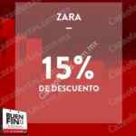 Ofertas Zara Buen Fin 2016: 15% de descuento sobre precio regular