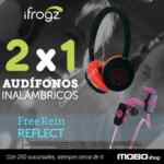 2x1 en audífonos inalámbricos iFrogz en Mobo