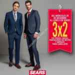 En Sears 3x2 en trajes, sacos, pantalones de vestir y abrigos para caballero