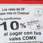 En Chedraui 10% de bonificación en monedero al pagar con vales de la CDMX