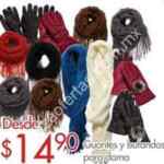 En Chedraui guantes y bufandas para mujer desde $14.90