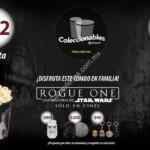 Combo Rogue One Star Wars en Cinépolis con cubetas, vasos, llaveros y termos coleccionables