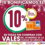 En la Comer, Fresko y Sumesa 10% de bonificación en monedero Naranja al pagar con vales de la CDMX