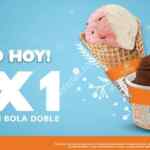 En Nutrisa 2x1 en helado en bola doble sólo hoy sábado 3 de diciembre