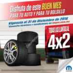 4x2 en llantas Bridgestone y Firestone en Mopar