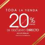 En LOB 20% de descuento directo en toda la tienda este fin de semana (incluye rebajas)