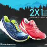 En Salomon 2x1 en tenis X Scream 3D y Sense Mantra 3
