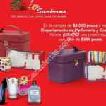En Sanborns cosmetiquera de regalo en la compra de $2,000 en perfumería y cosméticos