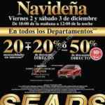 Venta Nocturna Navideña Sears 2 y 3 de diciembre 2016: hasta 50% de descuento en toda la tienda