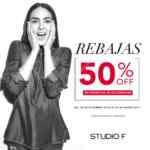 En Studio F rebajas del 50% de descuento por fin de temporada