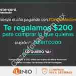 Cupón Linio Mastercard: $200 de descuento en compras a partir de $1,000 con tarjetas de débito