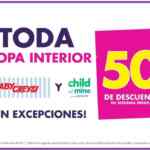 En Suburbia 50% de descuento en la segunda pieza de ropa interior Baby Creysi y Child of Mine