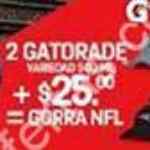 Promoción Gorra NFL en 7-Eleven al comprar 2 Gatorade de 500 ml + $25