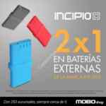 En Mobo 2x1 en las baterías externas de la marca Incipio