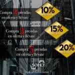Rebajas adicionales en Soho: hasta 20% adicional llevando varias prendas