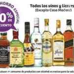 En Soriana 20% de descuento todos los vinos y licores