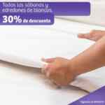 En Soriana todas las sábanas y edredones de blancos con 30% de descuento