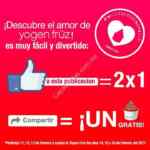 En Yogen Früz helado GRATIS al compartir en Facebook y 2x1 al darle like para celebrar San Valentín