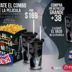 Combo Cinemex 50 Sombras Más Oscuras por $169 o solo vaso + $38 adicionales