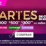 Cupón Soriana.com Martes 21 de febrero: descuentos de $1000, $500 y $300