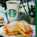 Cupón Starbucks desayuno: café del día + panini o sandwich por $75
