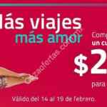 Cupón de hasta $2,000 pesos para un próximo vuelo en Aerolíneas TAR