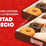 En Dunkin Donuts 2x1½ en docenas de donas en su promo de San Valentín